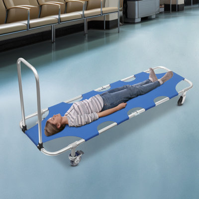Brancard pliant pour urgence médicale