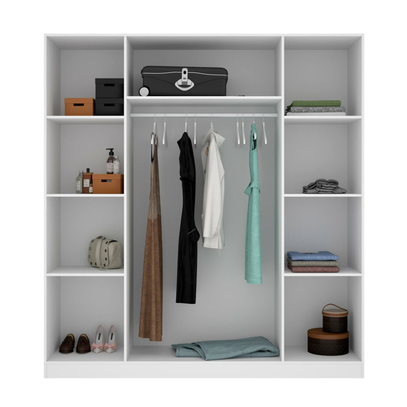 4 Door Manifactured Wood Wardrobe
