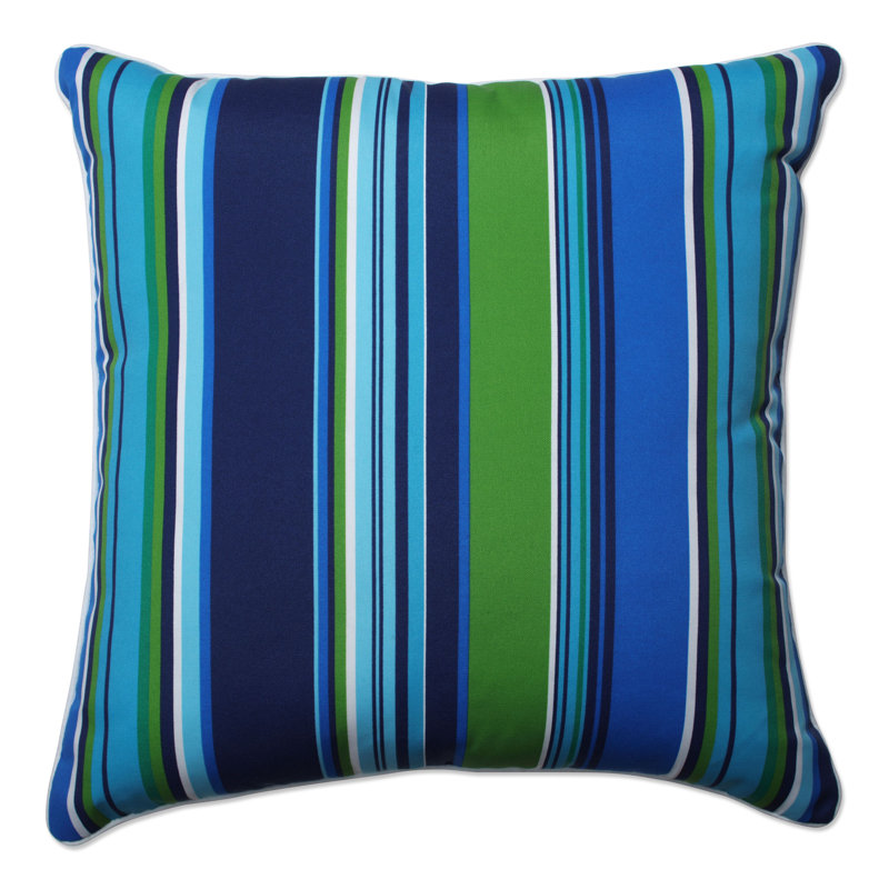 Floral Outdoor Reversible Throw Pillow