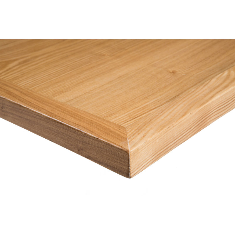 Plateau de table d'intérieur en placage, Latte, H 1,6 po x L 36 po x l 36 po