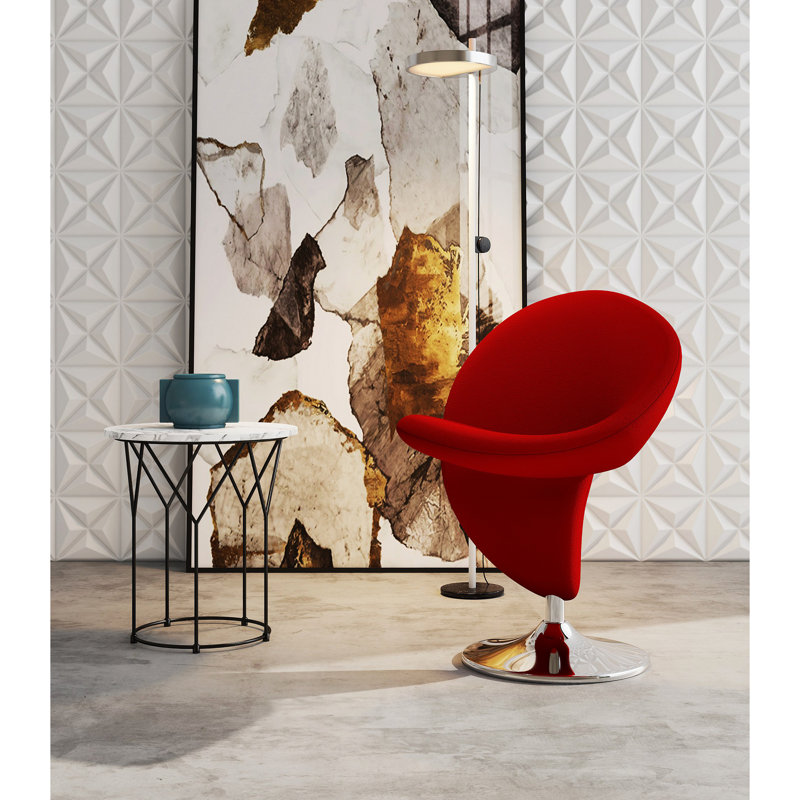 Méridienne pivotante Curl, Rouge