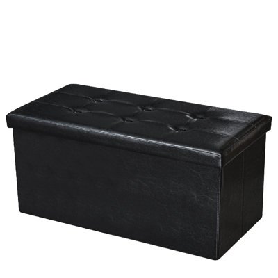 30" Collapsible Storage Ottoman – Sit, Store & Save Space