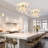 Frachia 3 - Light Globe Bubble Glass Dimmable Semi Flush Mount Light fixture-1078406450