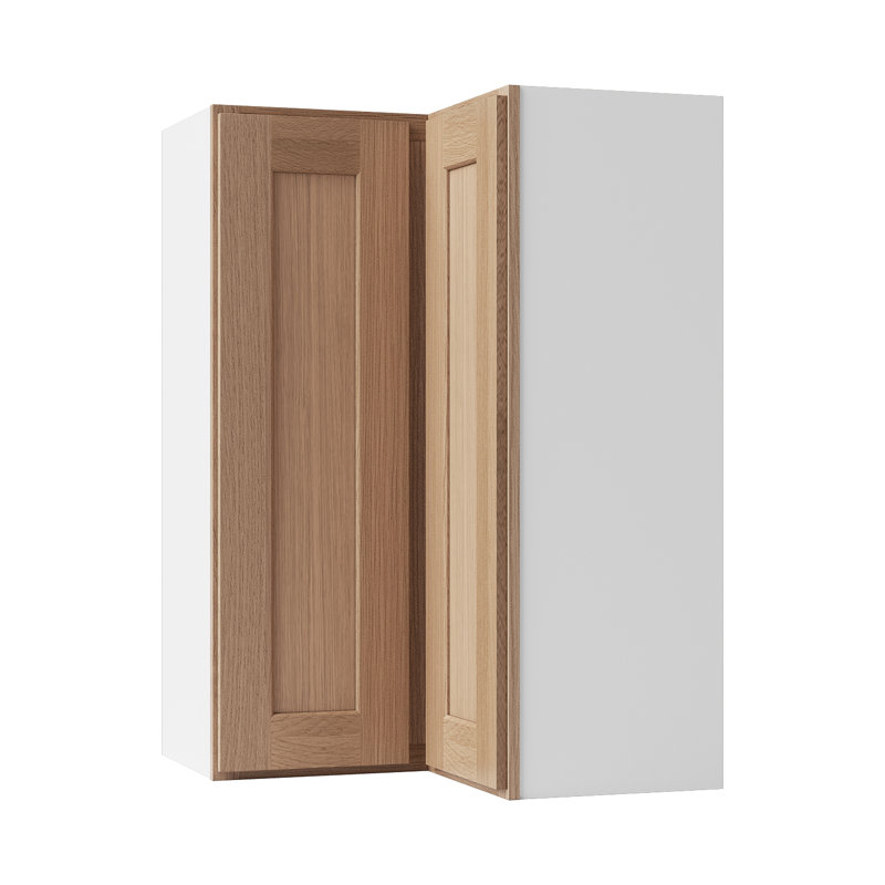 Armoire murale d'angle, L 24 po x H 30 po x P 12 po, Chêne Redondo