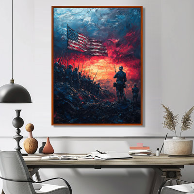 «Echoes Of Glory Of USA Patriot pendant la Seconde Guerre mondiale», reproduction sur toile
