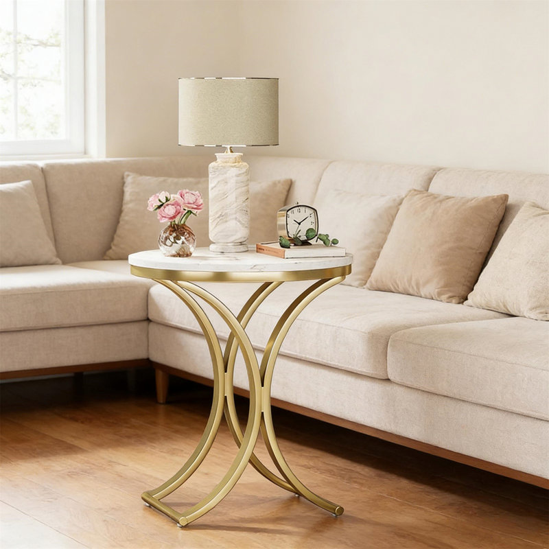 Table d'appoint, table de bout ronde pour le salon
