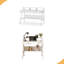 Bureau, bureau d'écriture avec tablette de rangement