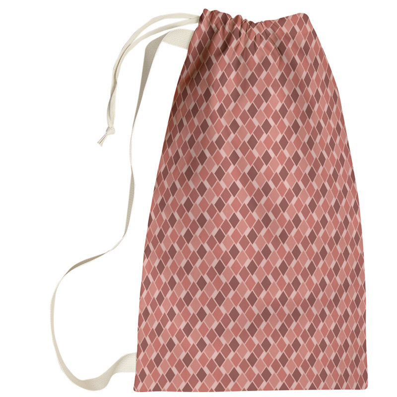 Leffel Fabric Laundry Bag with Handles, Large (76.5" H x 29.5" W x 1.5" D), Orange