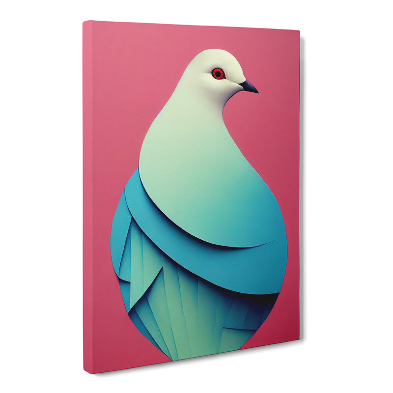 Beautiful Dove Bird - Wrapped Canvas, 76cm H x 50cm W x 3cm D