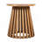 Outdoor Acacia Wood Patio Side Table, Round Coffee Table For Backyard, Lawn, Balcony,Light Teak-6961058