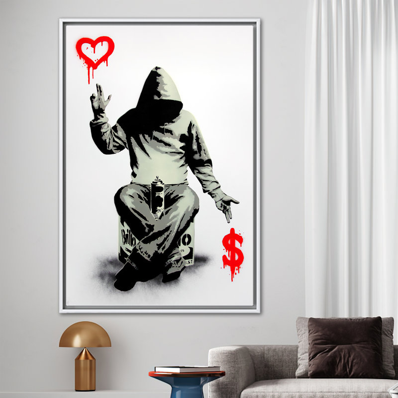 Print on Canvas, 20 cm H x 30 cm W, White Floater Framed