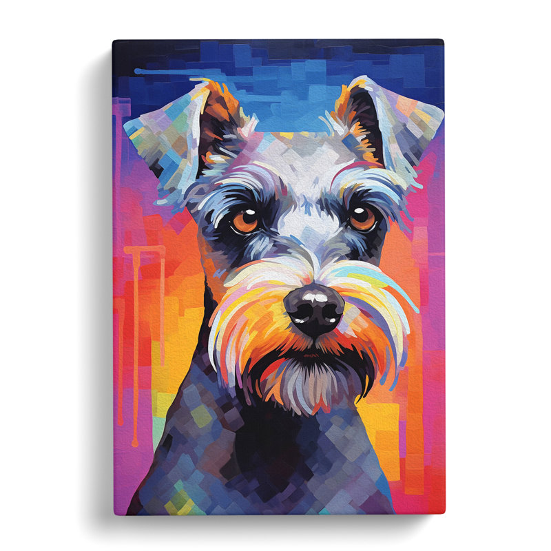 Schnauzer Futurism - No Frame Print, 60cm H x 40cm W x 3cm D