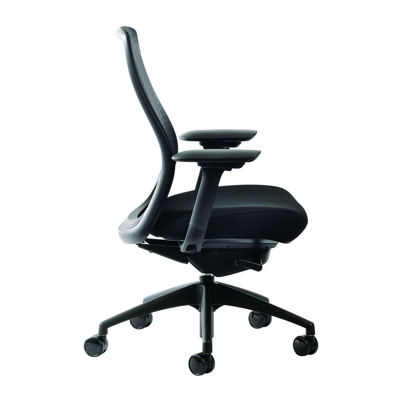 Black Mesh High Back Executive Swivel Chair with Adjustable Arms