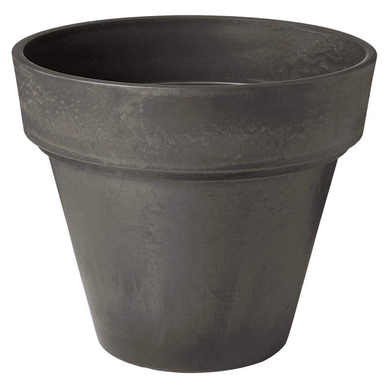 Murtagh Pot Planter, 13" H x 14" W x 14" D, Dark Charcoal
