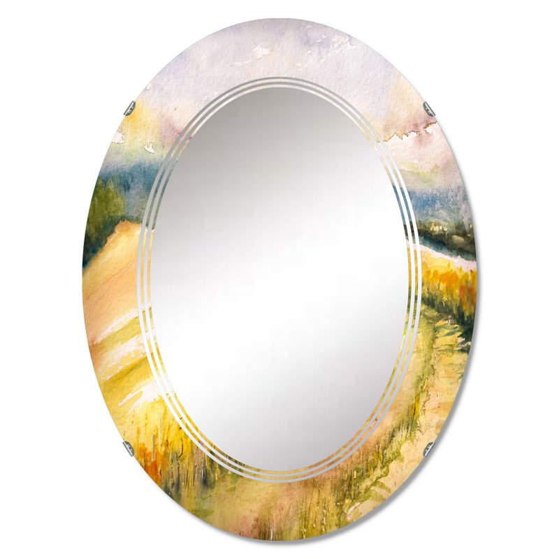 Miroir mural italien de style champêtre, 30 po x 20 po