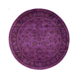 Overdyed One-of-a-Kind 7' 1" X 7' 1" Hand Knotted Area Rug