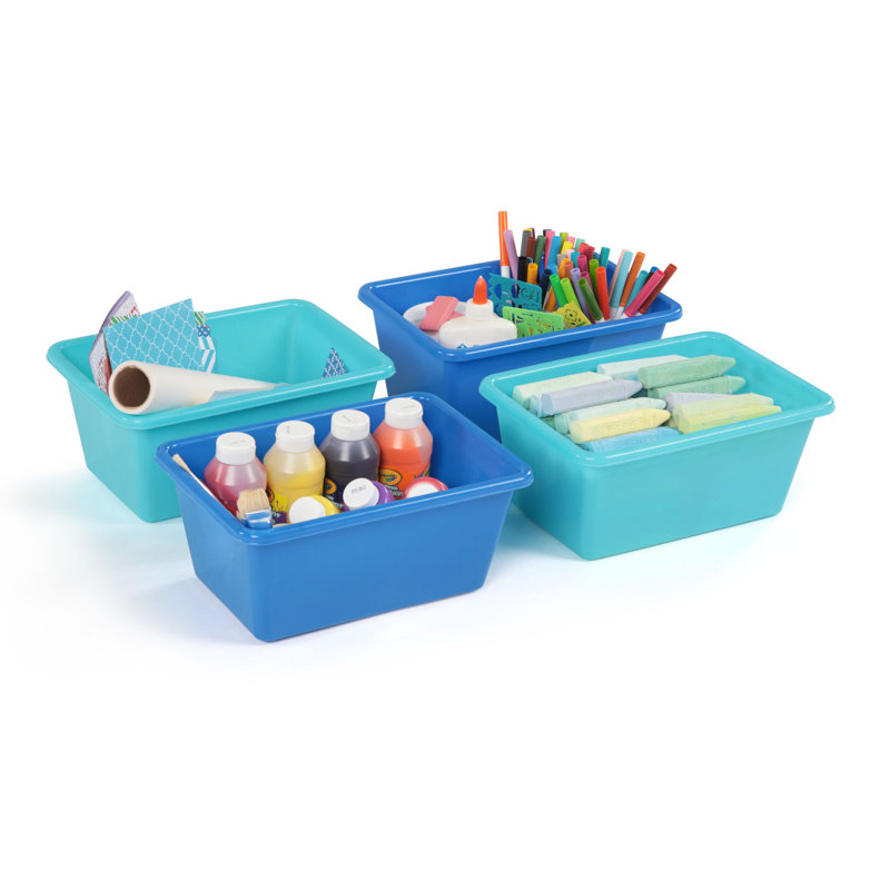 Ensemble de bacs de remplacement en plastique, Bleu / bleu sarcelle, Simple