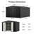 10 ft. x 14 ft. Metal Storage Shed with Lockable Door, Black