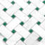 Carreau de mosaïque en marbre poli Carrara-122614162