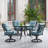 Bozarth 4 - Person Patio Dining Set with Round Table , Cushions Included-494882705