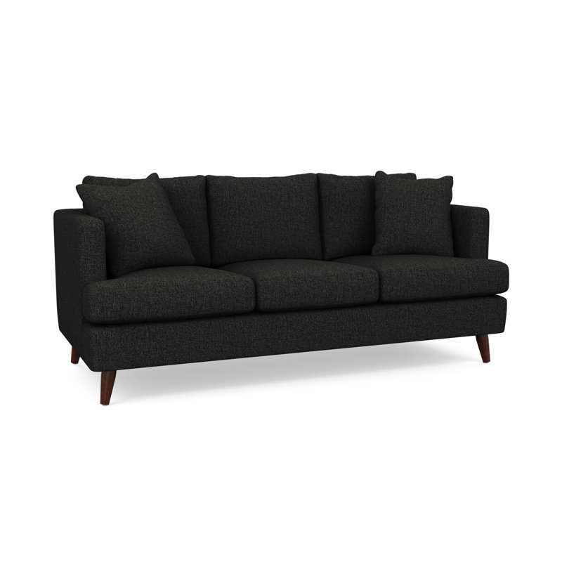 Loretosha Upholstered 77'' Sofa, Jango Smoke