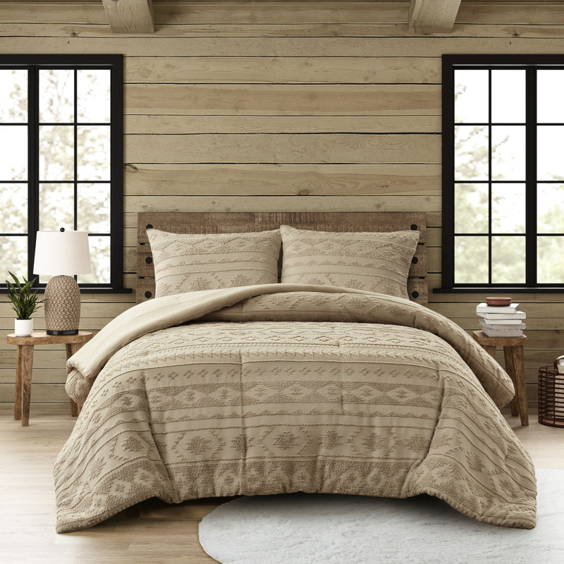 Édredon surdimensionné en chenille simple / simple TG, style et -, taies décoratives à boutons pour 2
