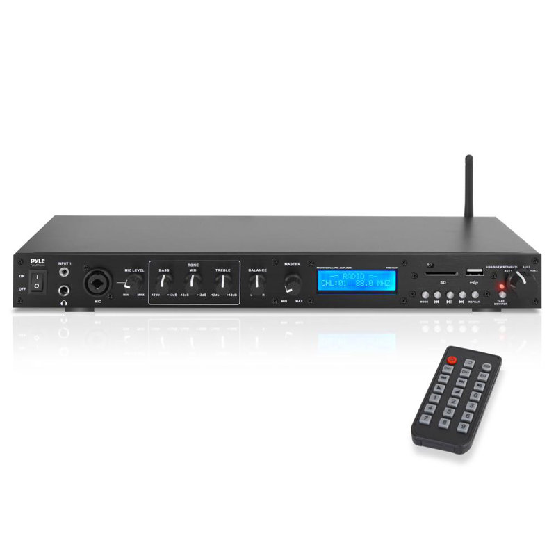 Pyle PPRE70BT Bluetooth Home Pro Audio Preamplifier Receiver System With Remote