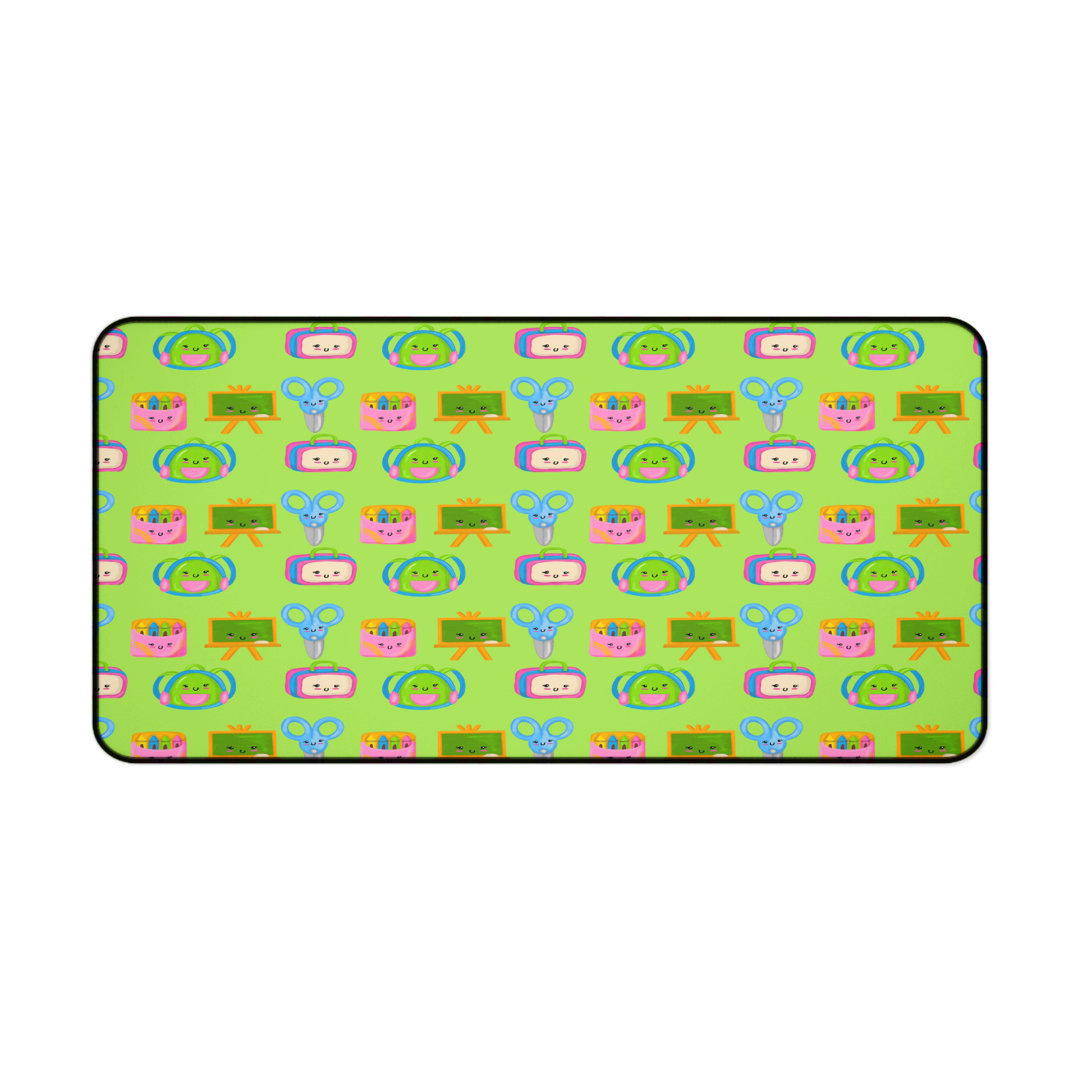 Cute School Supplies Desk Mat