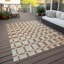  Rectangle Malek 1'8" X 2'6" Indoor/Outdoor Area Rug with Non-Slip Backing-1206449796