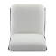 Chaise d'appoint Scott Living Moda blanche avec structure en bois massif noir, ensemble de 2-44122237