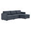 Canapé modulaire convertible avec rangement