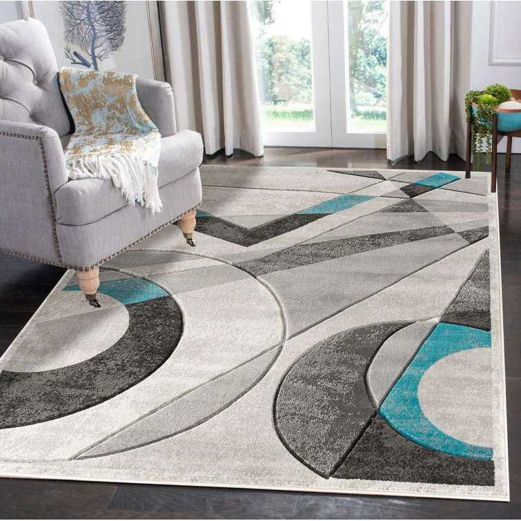 Tapis turquoise Amelie