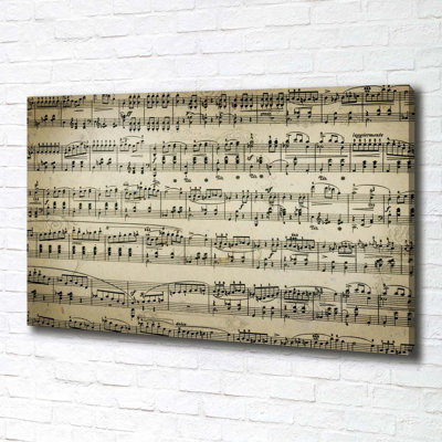 Sheet Music - Wrapped Canvas Print