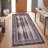 Uchisar Modern Distressed Solid Gray Black Machine Washable Non-Slip Low Pile Indoor Outdoor Pet Friendly Living Room Bedroom Dining Room Entryway Hallway Office Area Rug-1934715121
