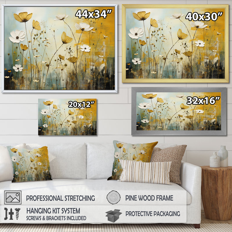 Makyiah Whispering Meadows II - impression, Toile tendue, H 12 po x l 20 po x P 1 po