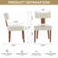 Ensemble de 2 chaises de salle à manger sans accoudoirs modernes en tissu de lin-1276854878