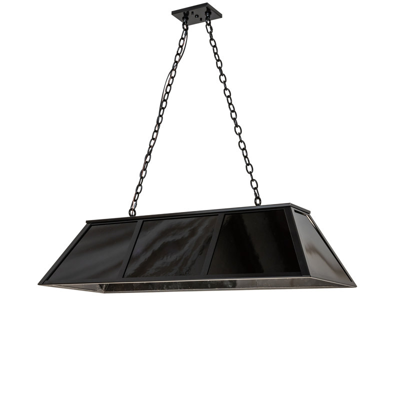 48" Long Laquer Oblong Pendant