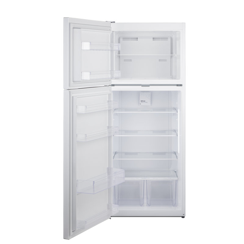 Summit Appliance 28" Wide Top-Mount Refrigerator-Freezer, White, Left Handed