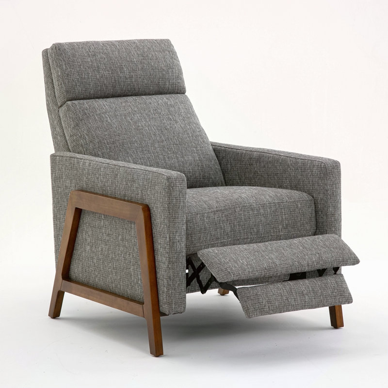 Fauteuil inclinable par pression en tissu performant