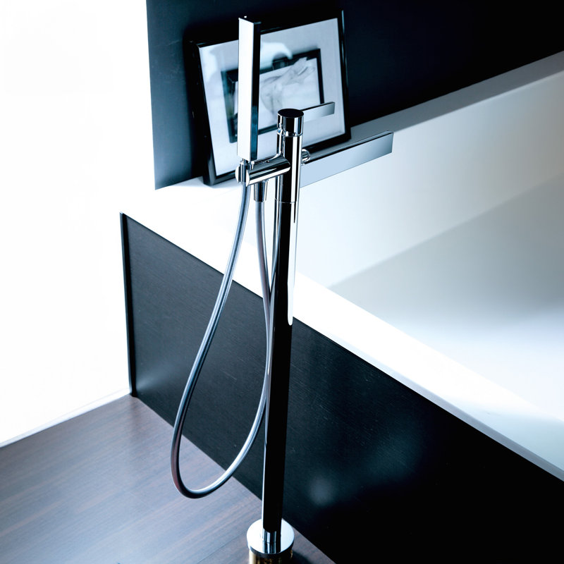 Caso Tub Filler with Diverter, Polished Chrome