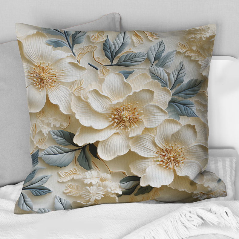 Coussin White, H 16 po x l 16 po