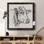 Holstein portrait croquis I-Premium, toile encadrée - prête à être accrochée-548148942-548148941