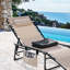 Fauteuil de bronzage pliant d'extérieur ajustable Textilene-78196227