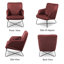 Averie Genuine Leather Designer Armchair-2028461982