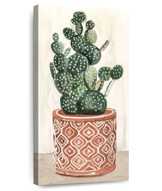 Cactus en pot I, H 48 po x l 24 po