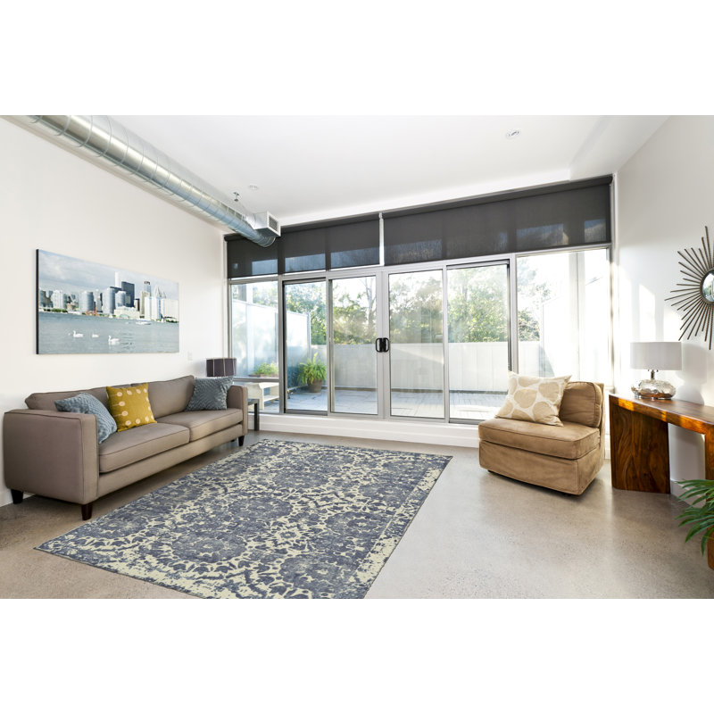 Elisse Wool Oriental Area Rug, Rectangle 5' x 8'