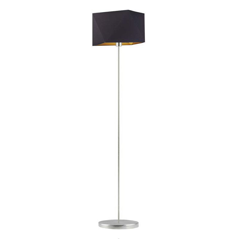 Fitzgibbon 160cm Traditional Floor Lamp, Black, Chorme