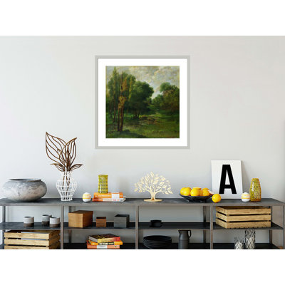 «Forest Landscape» par Estampe numérique encadrée
