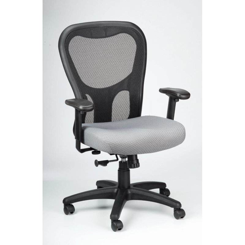 Chaise de bureau pivotante à dossier en maille Tempur-Pedic TP9000, Gris