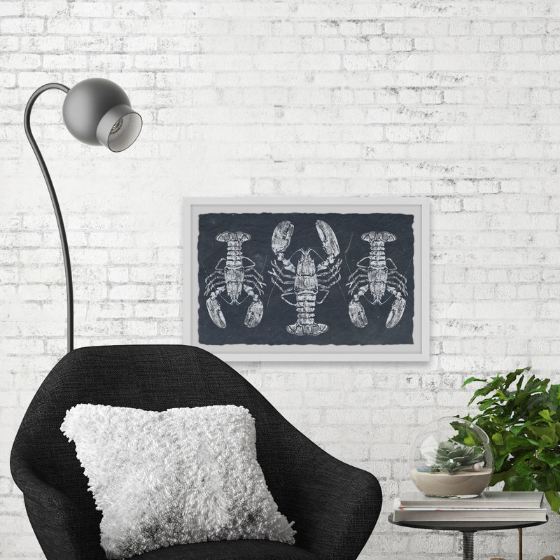 «Lobsters» par Marmont Hill - peinture encadrée, H 20 po x l 30 po x P 1,5 po